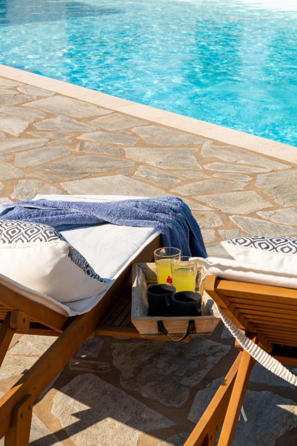 Kallirroe Deluxe Villa With Sea View And Pool 흐리시 악티 외부 사진