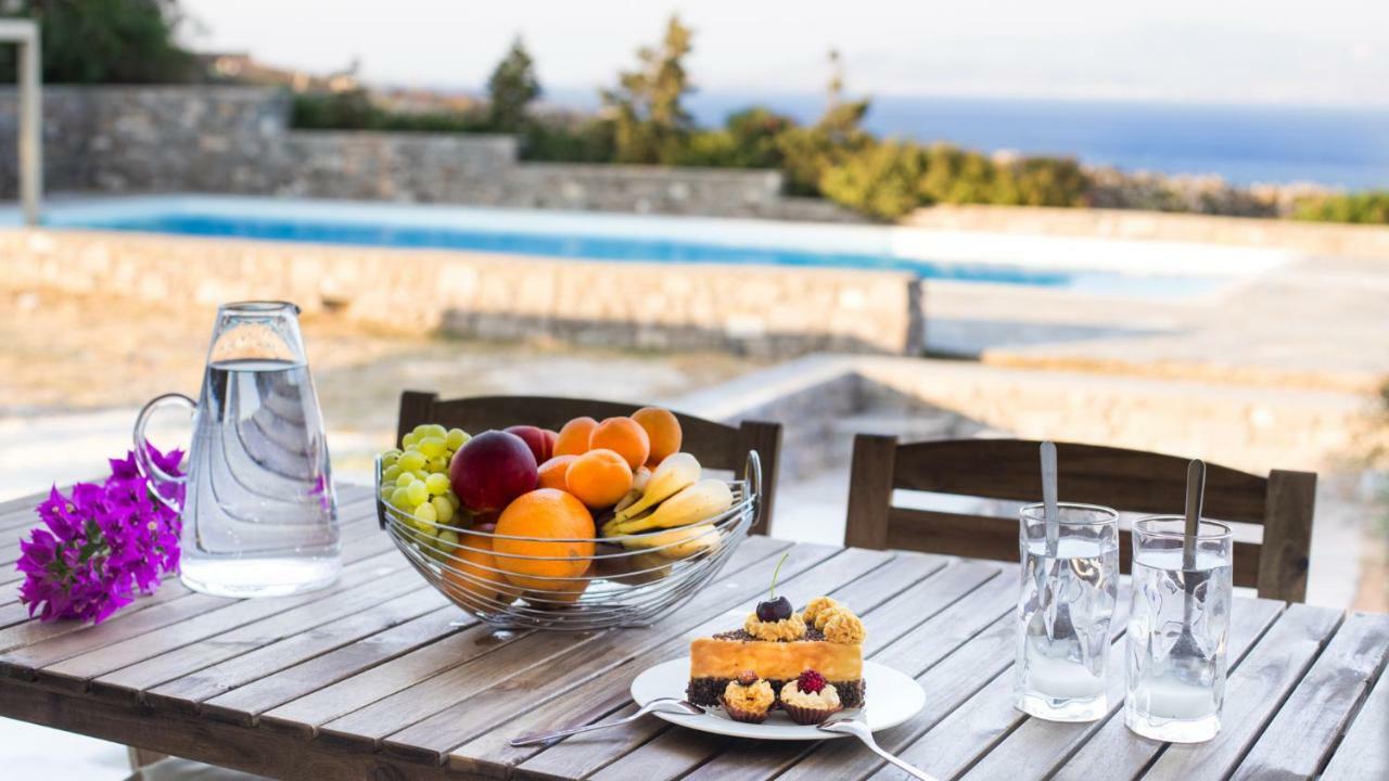 Kallirroe Deluxe Villa With Sea View And Pool 흐리시 악티 외부 사진